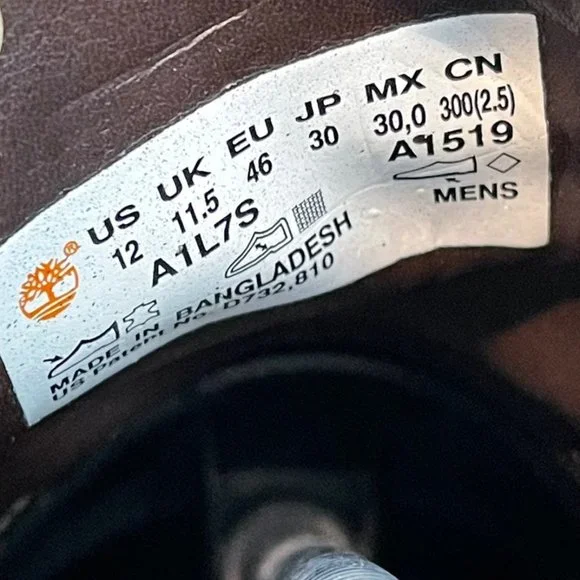 Timberland Franklin Park Chukka Boots Men's Size 12 Brown Leather Lace Shoes - Picture 4 of 11